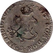 France 2 Sols Louis XV 1739 B KM# 500.3 SIT NOM DOM B BENEDICTUM 1739 coin reverse France 2 Sols Louis XV 1739 B KM# 500.3 SIT NOM DOM B BENEDICTUM 1739 coin reverse