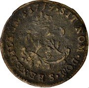 France 2 Sols Louis XV 1739 S KM# 500.19 SIT NOM DOM L BENEDICTUM 1739 coin reverse France 2 Sols Louis XV 1739 S KM# 500.19 SIT NOM DOM L BENEDICTUM 1739 coin reverse