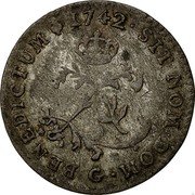 France 2 Sols Louis XV 1742 G KM# 500.8 SIT NOM DOM G BENEDICTUM 1742 coin reverse France 2 Sols Louis XV 1742 G KM# 500.8 SIT NOM DOM G BENEDICTUM 1742 coin reverse