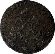 France 2 Sols Louis XV 1744 W KM# 500.22 SIT NOM DOM W BENEDICTUM 1744 coin reverse France 2 Sols Louis XV 1744 W KM# 500.22 SIT NOM DOM W BENEDICTUM 1744 coin reverse