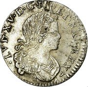 France 20 Sols (1/6 ECU) Louis XV 1719 B KM# 440.3 LVD XV D G FR ET NAV REX coin obverse France 20 Sols (1/6 ECU) Louis XV 1719 B KM# 440.3 LVD XV D G FR ET NAV REX coin obverse