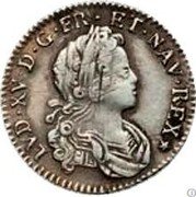 France 20 Sols (1/6 ECU) Louis XV 1720 N KM# 440.13 LVD XV D G FR ET NAV REX coin obverse France 20 Sols (1/6 ECU) Louis XV 1720 N KM# 440.13 LVD XV D G FR ET NAV REX coin obverse