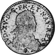 France 20 Sols (1/6 ECU) Louis XV 1723 & KM# 454.25 LVD XV D G FR ET NAV REX coin obverse France 20 Sols (1/6 ECU) Louis XV 1723 & KM# 454.25 LVD XV D G FR ET NAV REX coin obverse