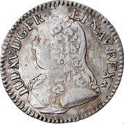 France 24 Sols (1/5 ECU) Louis XV 1729 M KM# 482.11 LUD XV D G FR ET NAV REX coin obverse France 24 Sols (1/5 ECU) Louis XV 1729 M KM# 482.11 LUD XV D G FR ET NAV REX coin obverse