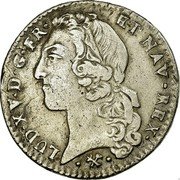 France 24 Sols (1/5 ECU) Louis XV 1766 L KM# 515.9 LUD XV D G FR ET NAV REX coin obverse France 24 Sols (1/5 ECU) Louis XV 1766 L KM# 515.9 LUD XV D G FR ET NAV REX coin obverse