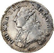France 24 Sols (1/5 ECU) Louis XVI 1775 KM# 569.14 LUD XVI D G FR ET NAV REX coin obverse France 24 Sols (1/5 ECU) Louis XVI 1775 KM# 569.14 LUD XVI D G FR ET NAV REX coin obverse