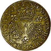 France 30 Sols (1/4 ECU) Louis XV 1715 A KM# 410.1 SIT NOMEN DOMINI A BENEDICTVM 1715 coin reverse