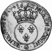 France 30 Sols (1/4 ECU) Louis XV 1716 G KM# 419.7 SIT NOMEN DOMINI G BENEDICT 1716 coin reverse France 30 Sols (1/4 ECU) Louis XV 1716 G KM# 419.7 SIT NOMEN DOMINI G BENEDICT 1716 coin reverse