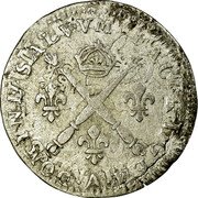 France 5 Sols (1/16 ECU) Louis XIV 1702 A KM# 337.1 A DOMINE SALVVM FAC REGEM coin reverse France 5 Sols (1/16 ECU) Louis XIV 1702 A KM# 337.1 A DOMINE SALVVM FAC REGEM coin reverse