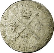 France 5 Sols (1/16 ECU) Louis XIV 1702 B KM# 337.3 B DOMINE SALVVM FAC REGEM coin reverse France 5 Sols (1/16 ECU) Louis XIV 1702 B KM# 337.3 B DOMINE SALVVM FAC REGEM coin reverse