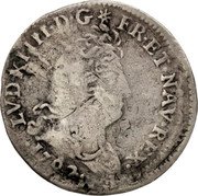 France 5 Sols (1/16 ECU) Louis XIV 1702 C KM# 337.5 LVD XIIII D G FR ET NAV REX 1702 coin obverse