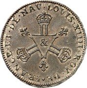 France 6 Deniers Louis XIV 1710 & KM# 400.3 LOVIS XIIII ROY DE FRANCE ET DE NAV & coin obverse France 6 Deniers Louis XIV 1710 & KM# 400.3 LOVIS XIIII ROY DE FRANCE ET DE NAV & coin obverse