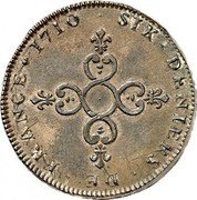 France 6 Deniers Louis XIV 1710 & KM# 400.3 SIX DENIERS DE FRANCE 1710 coin reverse France 6 Deniers Louis XIV 1710 & KM# 400.3 SIX DENIERS DE FRANCE 1710 coin reverse