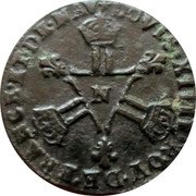 France 6 Deniers Louis XIV 1712 N KM# 400.2 LOVIS XIIII ROY DE FRANCE ET DE NAV N coin obverse France 6 Deniers Louis XIV 1712 N KM# 400.2 LOVIS XIIII ROY DE FRANCE ET DE NAV N coin obverse