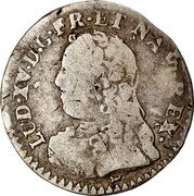 France 6 Sols (1/20 ECU) Louis XV 1729 I KM# 480.9 LUD XV D G FR ET NAV REX coin obverse France 6 Sols (1/20 ECU) Louis XV 1729 I KM# 480.9 LUD XV D G FR ET NAV REX coin obverse