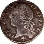 France 6 Sols (1/20 ECU) Louis XV 1741 Cow KM# 531 LUD XV D G FR ET NA RE BD coin obverse France 6 Sols (1/20 ECU) Louis XV 1741 Cow KM# 531 LUD XV D G FR ET NA RE BD coin obverse