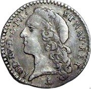 France 6 Sols (1/20 ECU) Louis XV 1741 P KM# 510.11 LUD XV D G FR ET NAV REX coin obverse