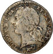 France 6 Sols (1/20 ECU) Louis XV 1741 S KM# 510.13 LUD XV D G FR ET NAV REX coin obverse France 6 Sols (1/20 ECU) Louis XV 1741 S KM# 510.13 LUD XV D G FR ET NAV REX coin obverse