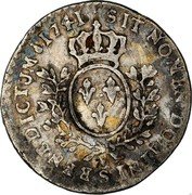 France 6 Sols (1/20 ECU) Louis XV 1741 S KM# 510.13 SIT NOMEN DOMINI S BENEDICTUM 1741 coin reverse France 6 Sols (1/20 ECU) Louis XV 1741 S KM# 510.13 SIT NOMEN DOMINI S BENEDICTUM 1741 coin reverse