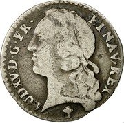 France 6 Sols (1/20 ECU) Louis XV 1744 V KM# 510.15 LUD XV D G FR ET NAV REX coin obverse France 6 Sols (1/20 ECU) Louis XV 1744 V KM# 510.15 LUD XV D G FR ET NAV REX coin obverse