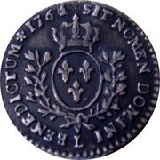 France 6 Sols (1/20 ECU) Louis XV 1766 L KM# 510.8 SIT NOMEN DOMINI L BENEDICTUM 1769 coin reverse France 6 Sols (1/20 ECU) Louis XV 1766 L KM# 510.8 SIT NOMEN DOMINI L BENEDICTUM 1769 coin reverse
