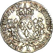 France 6 Sols (1/20 ECU) Louis XV 1779 A KM# 552.1 SIT NOMEN DOMINI A BENEDICTUM 1779 coin reverse