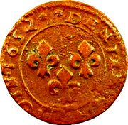 France Denier Tournois William Henry 1652 KM# 107 DENIER.TOVRNOIS 1652 coin reverse France Denier Tournois William Henry 1652 KM# 107 DENIER.TOVRNOIS 1652 coin reverse
