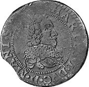 France Double Tournois Charles of Gonzaga 1635 KM# 5 CHARLES I DVC MANI... coin obverse France Double Tournois Charles of Gonzaga 1635 KM# 5 CHARLES I DVC MANI... coin obverse