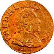 France Double Tournois Frederick Henry 1641 KM# 59 FRED HENR D G PRI AV coin obverse France Double Tournois Frederick Henry 1641 KM# 59 FRED HENR D G PRI AV coin obverse