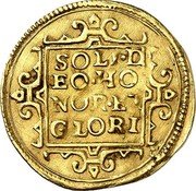 France Ducat Frederick Henry 1645 KM# 74 SOLI D EO HO NOR ET GLORI coin reverse