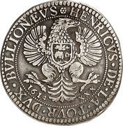 France ECU Henry de la Tour d'Auvergne 1614 KM# 21 HENRICVS DE LA TOVR DVX BVLLIONAEVS coin obverse