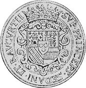 France ECU Henry de la Tour d'Auvergne 1614 KM# 24 SVP PRINCEPS SEDANI ET RAVCVRTII 1614 coin reverse France ECU Henry de la Tour d'Auvergne 1614 KM# 24 SVP PRINCEPS SEDANI ET RAVCVRTII 1614 coin reverse