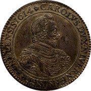 France ECU Carlo. Nevers & Rethel 1614 KM# 30 CAROLVS. DVX. NIVERNENSIS ET RETHELENSIS 1614 coin obverse