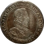 France ECU Chateau-Renaud Coinage ND (1614) KM# 51 .FR. BOVRBONIVS. LVD. MARGARETA. A LOTHARIN coin obverse