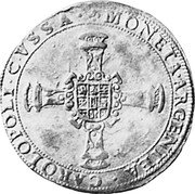 France ECU Nevers & Rethel Coinage ND (1601) KM# 32 MONETA ARGENTEA CAROLOPOLI CVSSA coin reverse