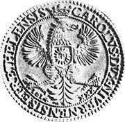 France ECU of 30 Sous Charles of Gonzaga 1614 KM# 27 CAROLVS DVX NIVERNENSIS ET RETHELENSIS 1614 XXX coin obverse