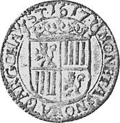 France Escalin Chateau-Renaud Coinage 1617 KM# 41 MONETA NOVA ARG CHAT ST 1617 coin obverse