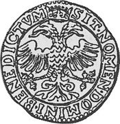 France Escalin ND KM# 40 Chateau-Renaud Principality / Standard Coinage SIT NOMEN DOMINI BENEDICTVM coin reverse