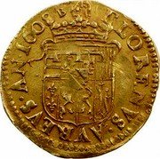 France Florin D’or Eric. Verdun Coinage 1608 KM# 11 FLORENVS AVREVS AN 1608 B coin reverse France Florin D’or Eric. Verdun Coinage 1608 KM# 11 FLORENVS AVREVS AN 1608 B coin reverse