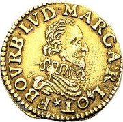 France Florin D’or Francis de Bourbon ND (1605) KM# 20 F BOVRB LVD MARGAR LOT coin obverse