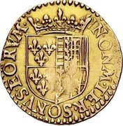 France Florin D’or Francis de Bourbon ND (1605) KM# 18 IN ONM TER SONVS EORVM coin reverse France Florin D’or Francis de Bourbon ND (1605) KM# 18 IN ONM TER SONVS EORVM coin reverse