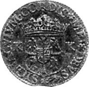 France Liard Charles of Gonzaga 1607 KM# 2 MEI DEVS SIGNACVLVM CORDIS K K coin reverse