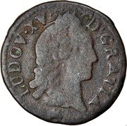 France Liard Louis XV 1768 & KM# 540 LUDOV XV D GRATIA coin obverse France Liard Louis XV 1768 & KM# 540 LUDOV XV D GRATIA coin obverse