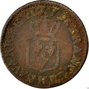 France Liard Louis XVI 1779 H KM# 585.6 FRANC ET H NAVARR REX 17 79 coin reverse France Liard Louis XVI 1779 H KM# 585.6 FRANC ET H NAVARR REX 17 79 coin reverse