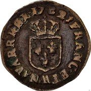 France Liard Louis XVI 1782 AA KM# 585.2 FRANC ET AA NAVARR REX 17 86 coin reverse France Liard Louis XVI 1782 AA KM# 585.2 FRANC ET AA NAVARR REX 17 86 coin reverse