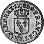 France Liard Louis XVI 1785 L KM# 585.9 FRANC ET L NAVARR REX 17 84 coin reverse France Liard Louis XVI 1785 L KM# 585.9 FRANC ET L NAVARR REX 17 84 coin reverse