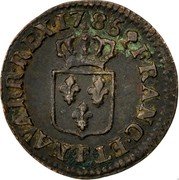 France Liard Louis XVI 1786 T KM# 585.13 FRANC ET T NAVARR REX 17 85 coin reverse France Liard Louis XVI 1786 T KM# 585.13 FRANC ET T NAVARR REX 17 85 coin reverse