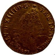 France Louis D'or Louis XIV 1693 AA KM# 302.2 LVD XIIII D G FR ET NAV REX 1693 coin obverse France Louis D'or Louis XIV 1693 AA KM# 302.2 LVD XIIII D G FR ET NAV REX 1693 coin obverse