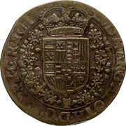 France Patagon Louise Marguerite ND (1614) KM# 53 LVD MARG. A LODH. D G. SVP. PR. C. REGI. coin obverse