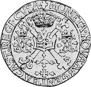 France Patagon Chateau-Renaud Coinage ND (1614) KM# 56 MONETA NOVA ARGENTEA CAST REGI CVSA coin obverse